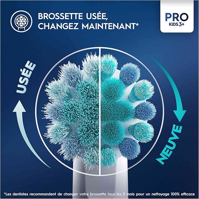Oral-B Pro Kids Spiderman Brush Heads 4-Pack  Soft & Gentle Cleaning