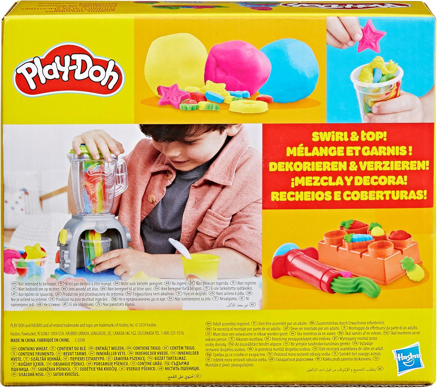 Play-Doh Swirlin' Smoothies Blender Playset – Kids Kitchen Toy for 3+