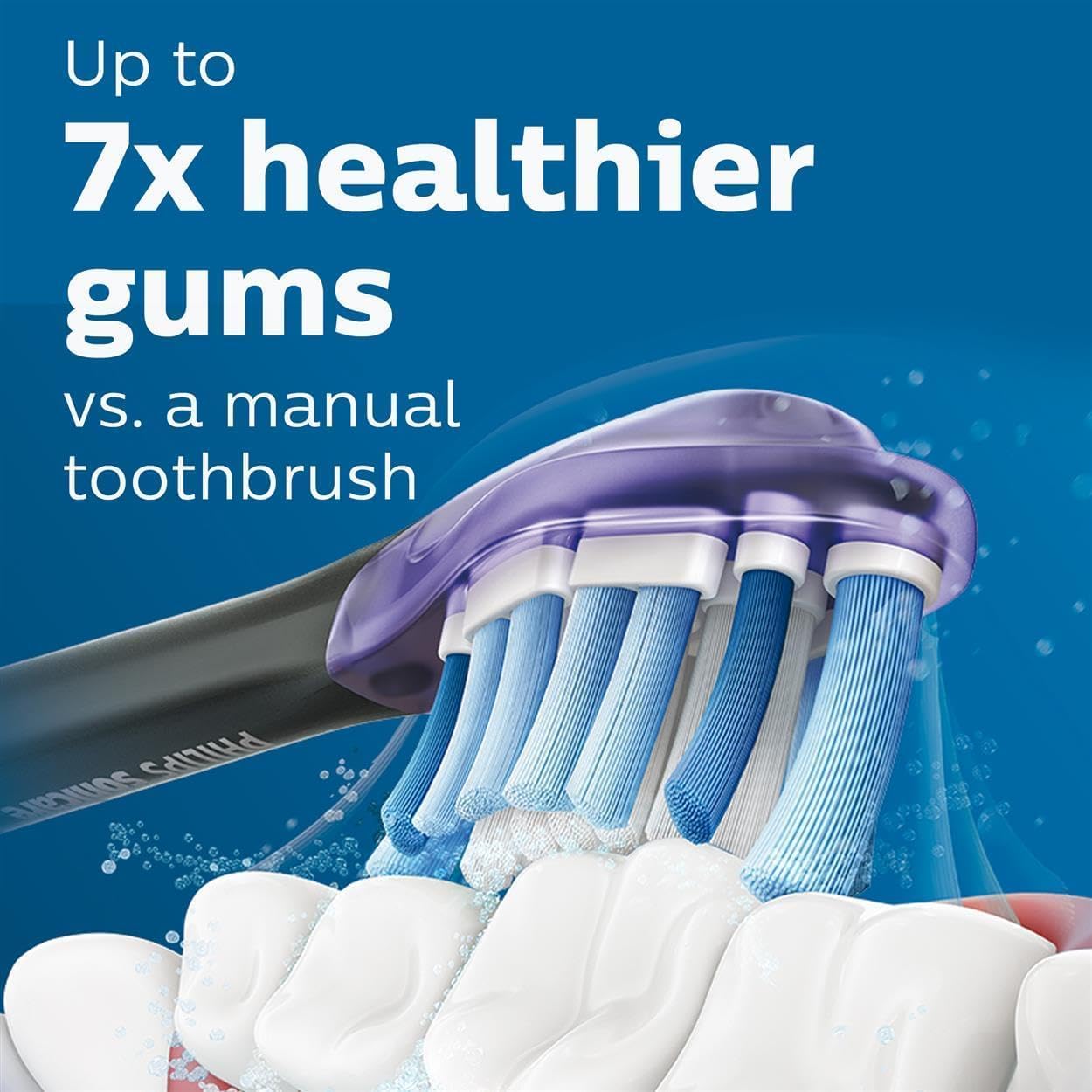 Philips Sonicare Compatible G3 Premium Gum Care Brush Heads 4-Pack Black