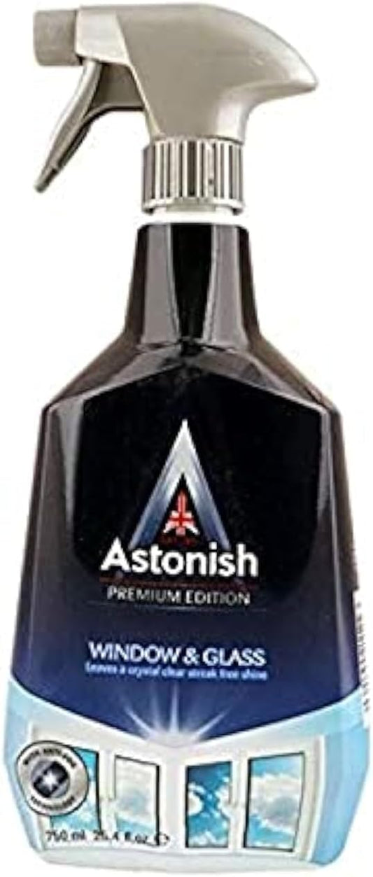 Astonish 750ml Window & Mirror Cleaner Powerful Streak-Free Formula