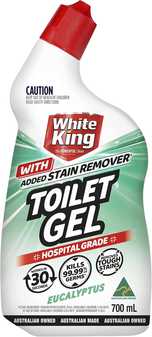 White King Eucalyptus Toilet Gel 700ml Stain Remover and Cleaner