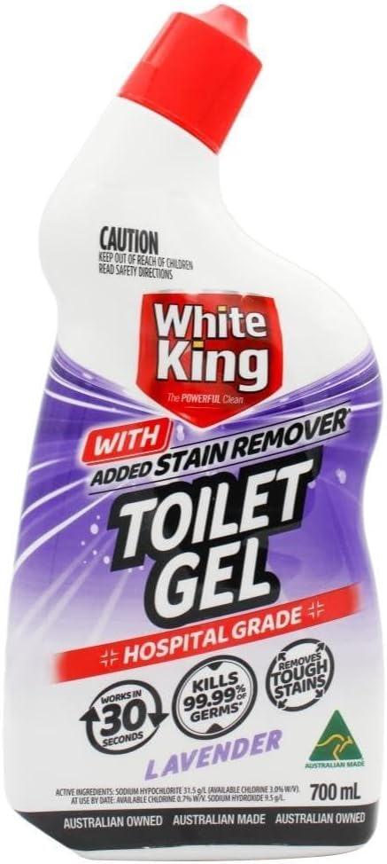 White King Lavender Toilet Gel 700ml Stain Remover and Cleaner