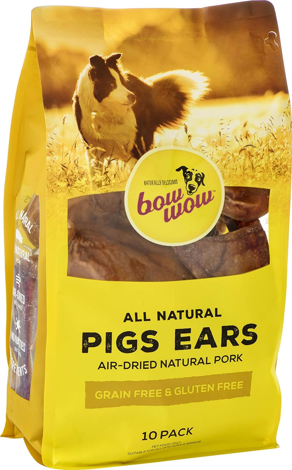 Bow Wow Pigs Ears Dog Premium Treats 10 Pack