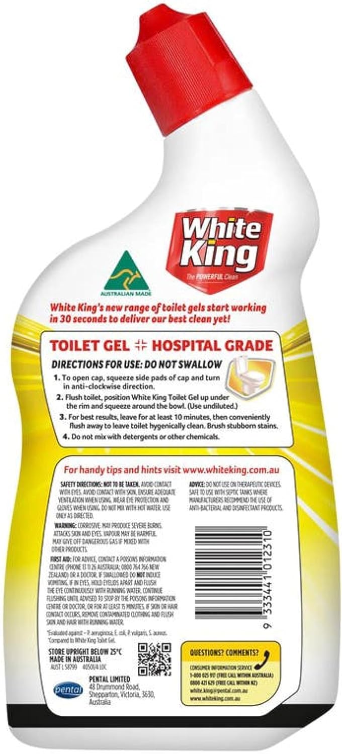 White King Eucalyptus Toilet Gel 700ml Stain Remover and Cleaner