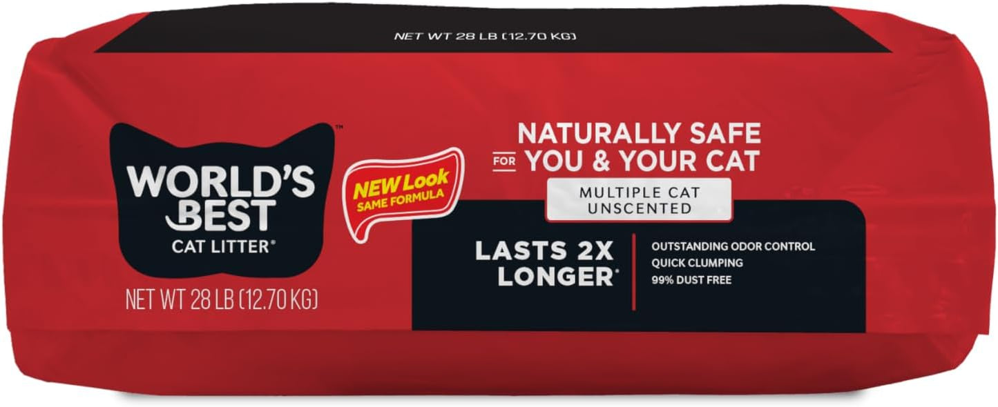 WORLDS BEST CAT LITTER MULTI CAT 12.7KG Absorbent & Long-Lasting