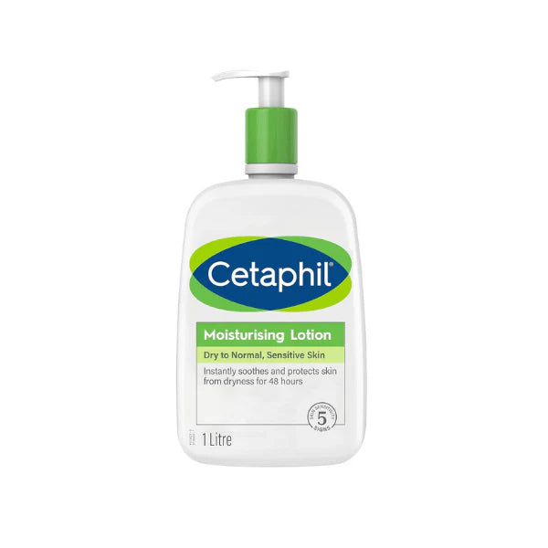 CETAPHIL Moisturizing Lotion for Dry to Normal Skin 1L Bottle for Everyday Moisture