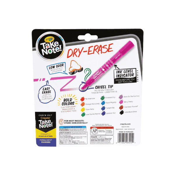 Crayola Take Note 12-Pack Whiteboard Markers Ideal for Impactful Presentations