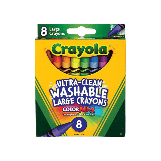 CRAYOLA 8-Pack Large Crayons Safe Non-Toxic and Perfect for School Projects