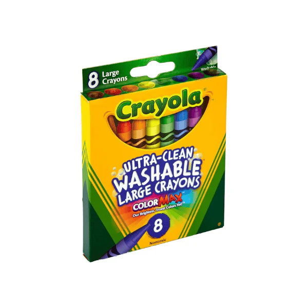 CRAYOLA 8-Pack Large Crayons Safe Non-Toxic and Perfect for School Projects