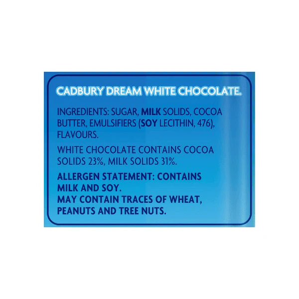 Cadbury Dream The Ultimate White Chocolate Indulgence 180 g