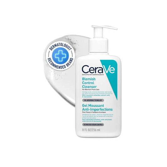 CeraVe 236ml Blemish Control Cleanser Gel Targets Blackheads & Prevents Acne