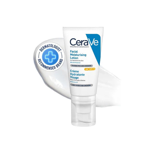 CeraVe 52ml Facial Moisturising Lotion AM Daily Moisturiser with SPF 15 for All Skin Types