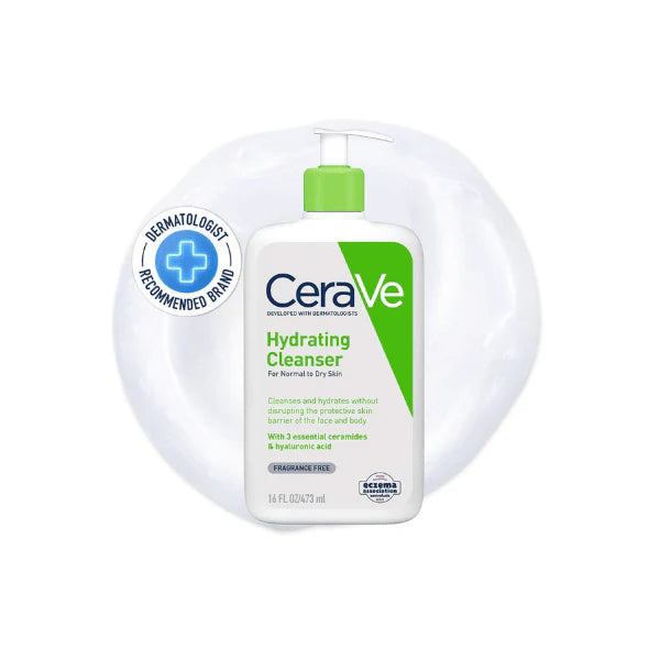 CeraVe Hydrating Cleanser 473ml Daily Face Wash for Normal to Dry Skin Types