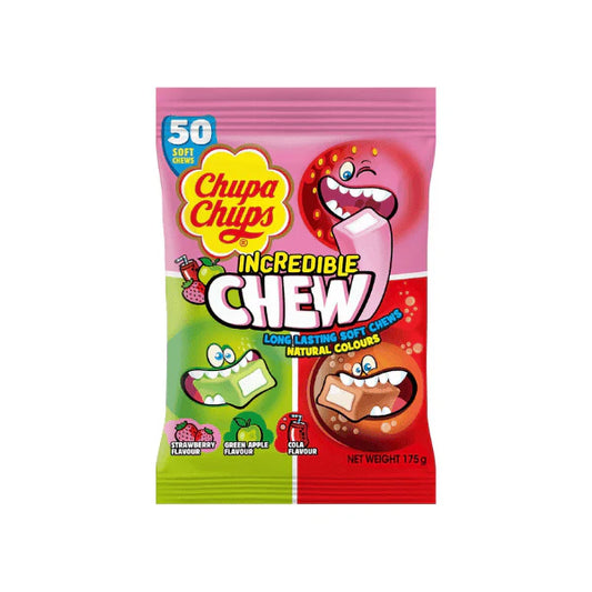 Chupa Chups Assorted Chew Bag 175g Deliciously Chewy Treats in Every Bite