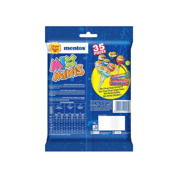 Chupa Chups Mix of Minis 35 Count Lollipops & Mini Rolls for Sweet Moments