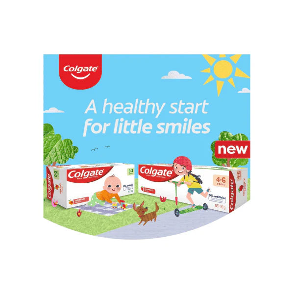 Colgate 80g Kids Anticavity Toothpaste Strawberry Flavor for Children 4-6 Years