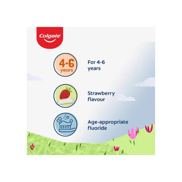 Colgate 80g Kids Anticavity Toothpaste Strawberry Flavor for Children 4-6 Years