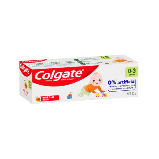 Colgate 80g Kids Toothpaste for 0-3 Years Mild Fruit Flavor Safe & Gentle Formula