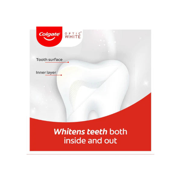 Colgate Optic White Renewal Teeth Whitening Toothpaste 85g Advanced Stain Removal & Whiter Teeth