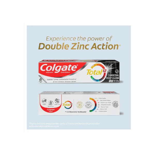 Colgate Total 200g Charcoal Deep Clean Toothpaste Powerful Whitening & Freshness