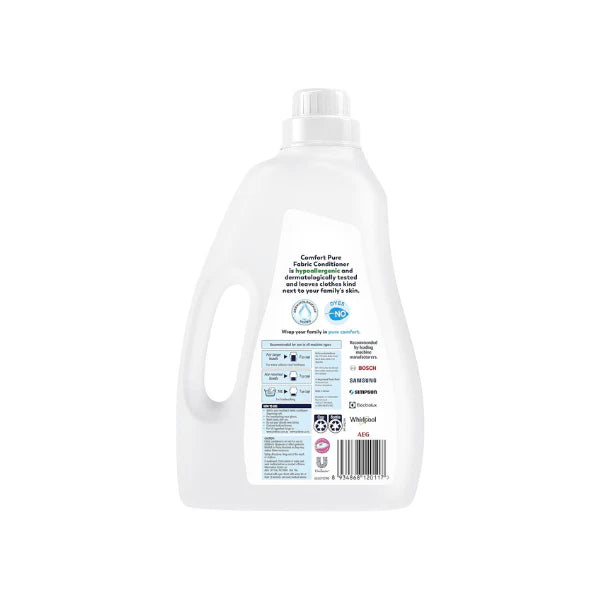 Comfort Pure Fabric Conditioner 2L Softens & Freshens with Gentle Care