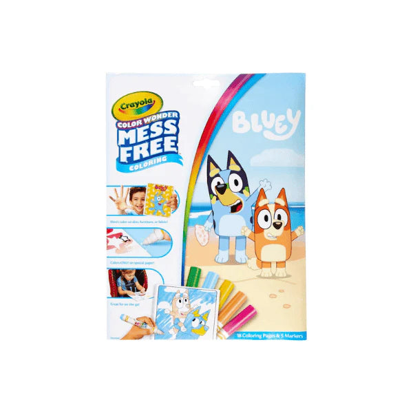 Crayola Color Wonder Bluey 18 Pages of Surprises & Mess-Free Markers