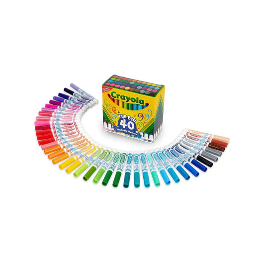 Crayola Big 40 Markers Fun Safe and Washable for All Your Coloring Need