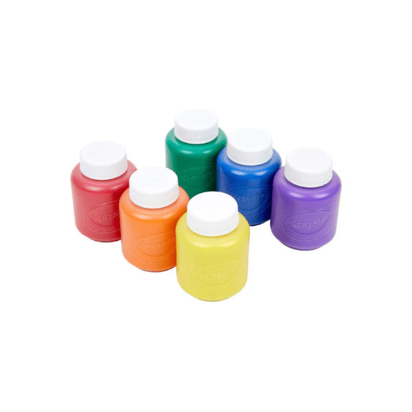 Crayola Washable Paint for Kids 6-Pack of Classic Colors for Creative Fun