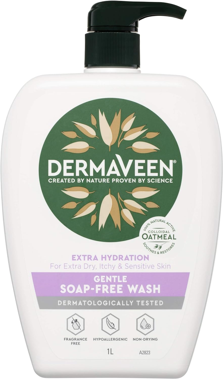 DermaVeen Extra Gentle Soap-Free Wash, 1L