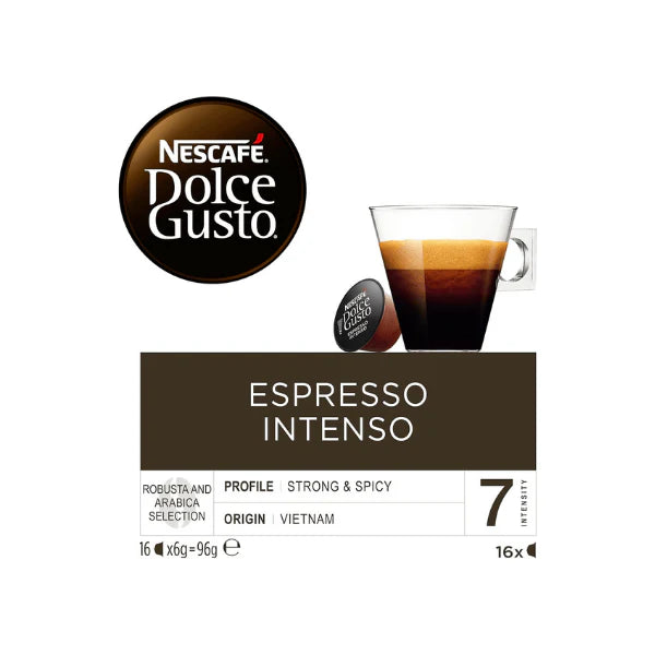 NESCAFÉ Dolce Gusto Espresso Intenso Your Perfect Espresso Experience in 16 Capsules