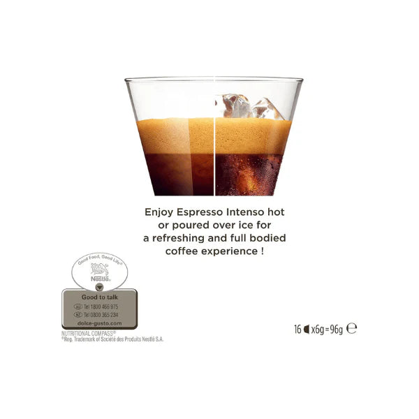 NESCAFÉ Dolce Gusto Espresso Intenso Your Perfect Espresso Experience in 16 Capsules