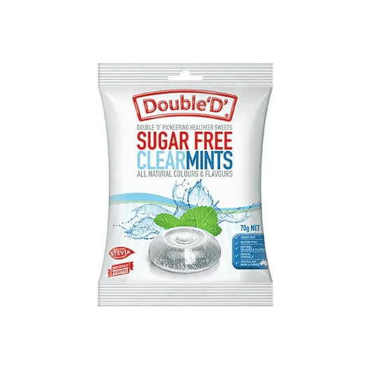 Double D Sugar-Free Clear Mint Drops 70g A Sweet Way to Refresh