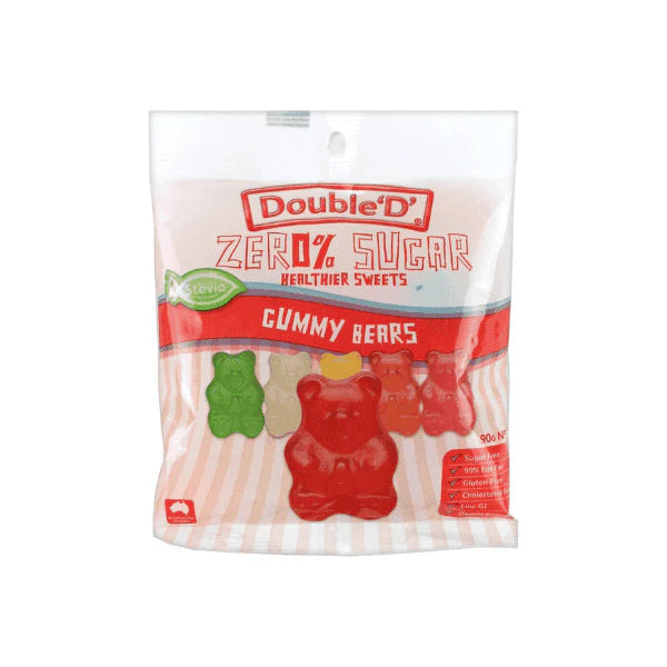 Double D Sugar-Free Gummy Bears 90g Guilt-Free Flavorful Gummy Goodness