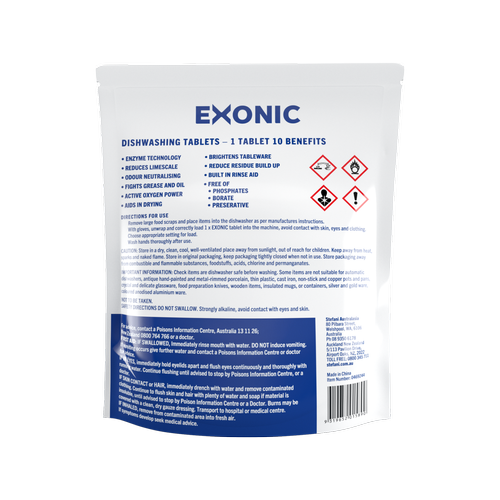 Exonic Dishwashing Tablets - 100 packs