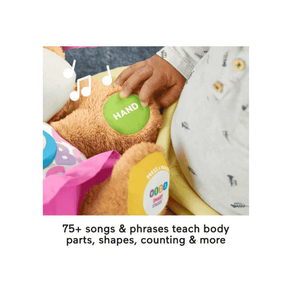 Fisher-Price Plush Dog with Music & Lights Interactive Learning Toy for Babies