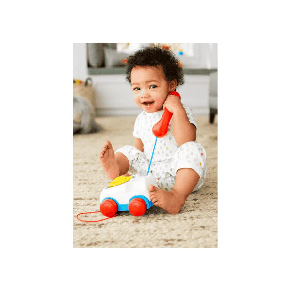 Fisher-Price Pull-Along Chatter Telephone Fun Pretend Phone Toy for Toddlers