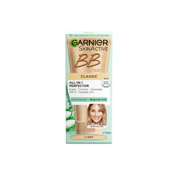 Garnier BB Cream Classic Light 50ml Hydration Coverage & SPF 15 Protection