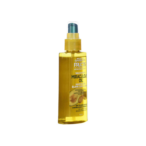 Garnier Fructis 3-in-1 Marvellous Oil Elixir 150ml Nourishing Hair Oil for Smooth Shiny Hair