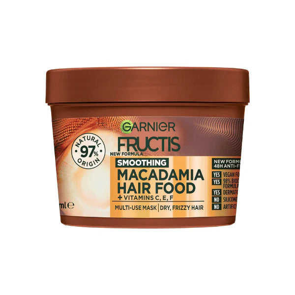 Garnier Fructis 3-in-1 Macadamia Mask 390ml For Smoother Nourished Hair