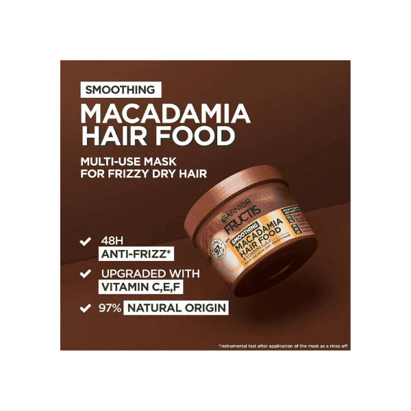 Garnier Fructis 3-in-1 Macadamia Mask 390ml For Smoother Nourished Hair