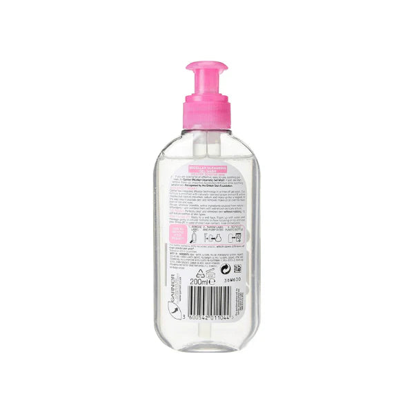 Garnier Gentle Micellar Cleansing Gel Wash 200ml For All Skin Types