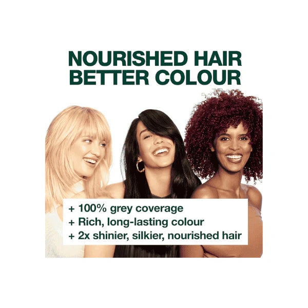 Garnier Nutrisse Permanent Hair Dye 3 Espresso Darkest Brown Vibrant Long-Lasting Color