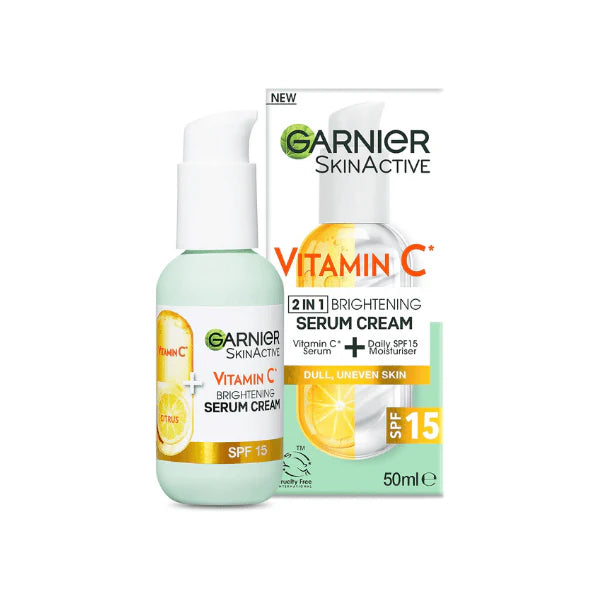 Garnier Skin Active Vitamin C Serum Cream Brighten & Protect with SPF 15