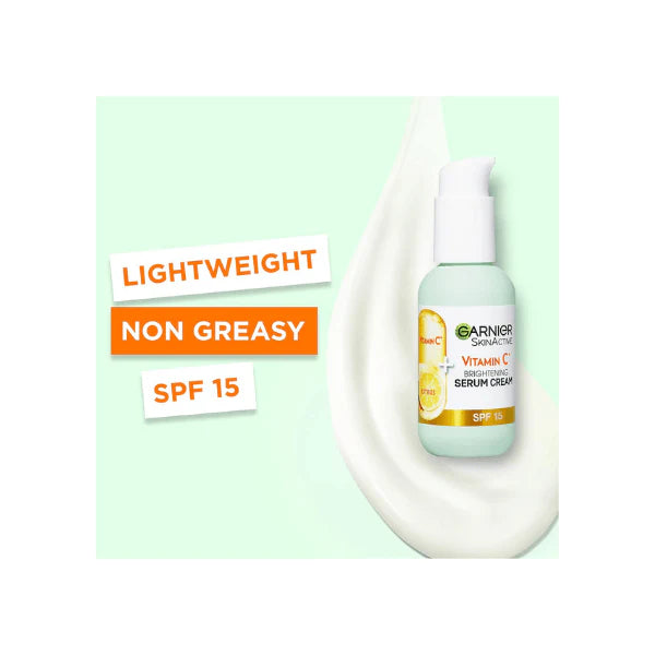 Garnier Skin Active Vitamin C Serum Cream Brighten & Protect with SPF 15