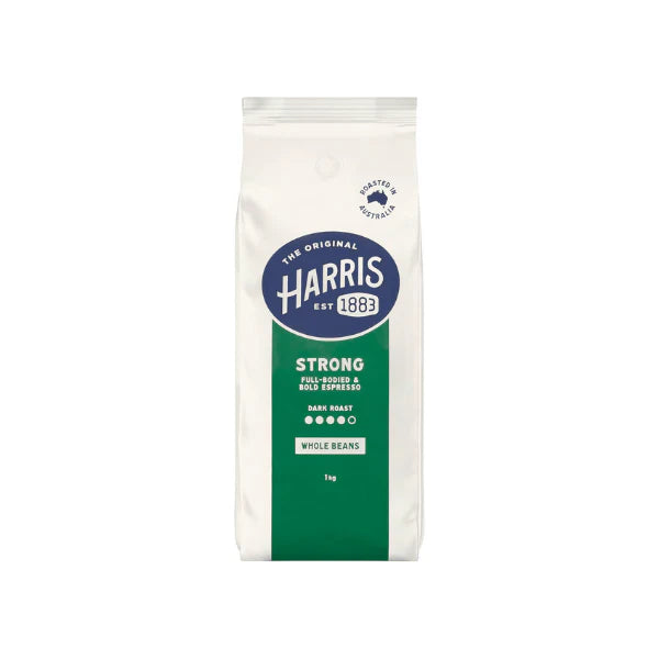 Harris Strong Coffee Beans 1kg Quality Beans for Bold Intense Brews