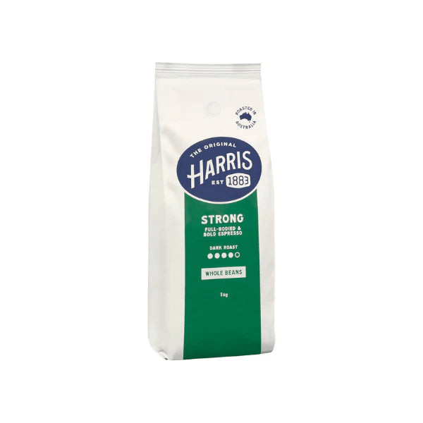 Harris Strong Coffee Beans 1kg Quality Beans for Bold Intense Brews