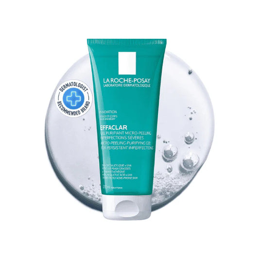 La Roche-Posay Effaclar Micro-Peeling Purifying Gel 200ml Ultimate Facial Cleanser for Oily Acne-Prone Skin