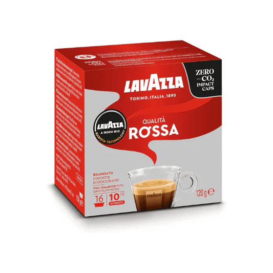 Lavazza A Modo Mio Qualità Rossa 16-Count Coffee Pods  Bold Full-Bodied Flavor in Every Cup