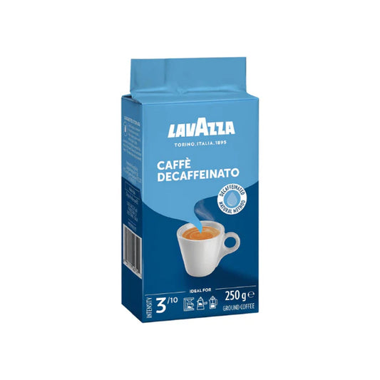 Lavazza Caffè Decaffeinato 250g Decaffeinated Ground Coffee Perfect for Filter Machines