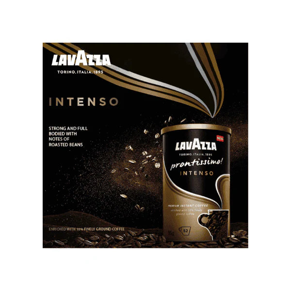 Lavazza Prontissimo Intenso Instant Coffee Dark Roast with Toasted Aroma